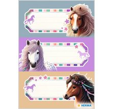 Étiquettes pour livres VARIO Le monde des chevaux