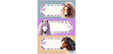 Étiquettes pour livres VARIO Le monde des chevaux