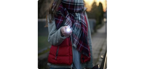 Lampe de poche LED Adventure TA100BF, noir