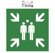 Panneau de signalisation 'Point de rassemblement'