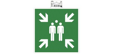Panneau de signalisation 'Point de rassemblement'