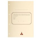 Recharge 297X210 100 feuillets foliotés 80g + garde - Blanc