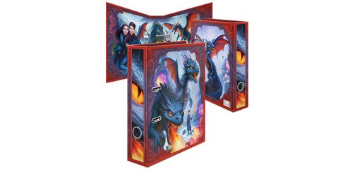 Classeur à motif 'Dragons', A4, largeur du dos: 70 mm