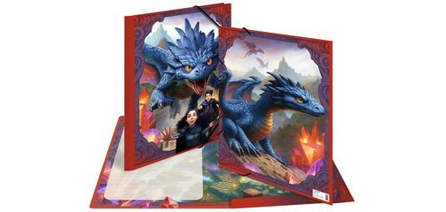 Map met elastiek 'Draken', karton, A3