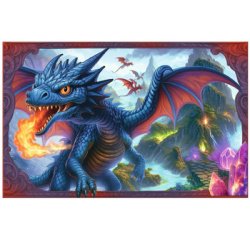 Sous-main 'Dragons', (L)550 x (H)350 mm