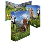 Classeur à motif 'Vache d'alpages', A4