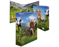 Classeur à motif 'Vache d'alpages', A4
