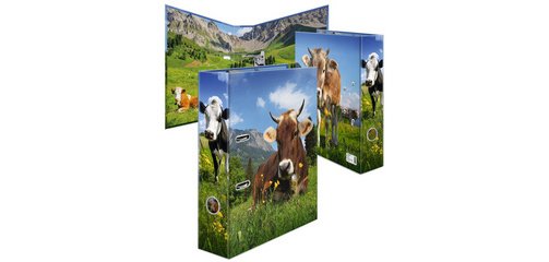 Classeur à motif 'Vache d'alpages', A4