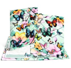 Chemise à élastique 'Papillons', carton, A3