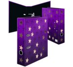 Classeur à motif 'Brillant' Étoiles, A4