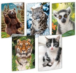 Carton à dessin 'Animaux', A3 - assortiment