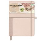 Vegan-Notizbuch 'Kaffee', kariert, A5