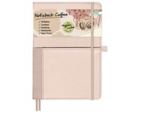 Cahier Vegan 'Coffee', quadrillé, A5