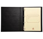 Reliure standard avec recharge 297X210 Conseil d'administration 100 feuillets foliotés 80g + garde - Noir