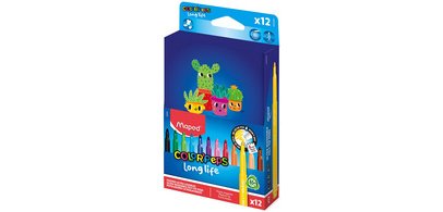 Feutre COLOR'PEPS Long Life 2, étui en carton de 12