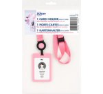 AVERY Porte-carte avec tour de cou, bleu pastel