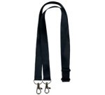 AVERY Tour de cou avec double mousqueton, 20 x 440 mm, noir