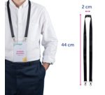 AVERY Tour de cou avec double mousqueton, 20 x 440 mm, noir