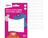 AVERY Étiquette pour textile, 13x45mm, incl. marqueur, blanc