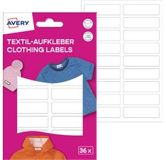 AVERY Étiquette pour textile, 13 x 45 mm, blanc