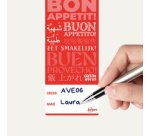AVERY Étiquette de fermeture 'bon appétit', 40 x 95 mm
