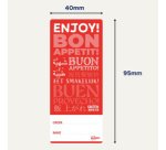 AVERY Étiquette de fermeture 'bon appétit', 40 x 95 mm
