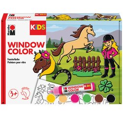 KiDS Kit Window Color 'Poney club', 6 x 25 ml