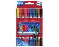 FABER-CASTELL Double-Ended Glitter Marker, box of 10
