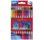 FABER-CASTELL Feutre double pointe Glitzer, boîte de 20