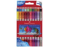 FABER-CASTELL Double-Ended Glitter Marker, box of 20