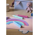FABER-CASTELL Crayon de couleur Grippy Pastel, étui de 4