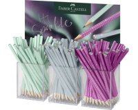 FABER-CASTELL Crayon de papier GRIP SPARKLE Aurora, 3 pots