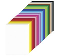 Carton coloré, A4, 180 g/m2, 500 feuilles, 25 couleurs