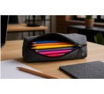 Trousse, feutre RPET, gris foncé