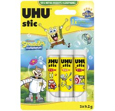 Bâton de colle stic Bob l'éponge, 3 x 8,2 g, blister