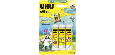 Bâton de colle stic Bob l'éponge, 5 x 8,2 g, blister