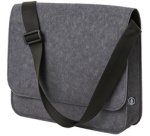 Sacoche pour laptop, feutre RPET, gris foncé