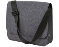 Sacoche pour laptop, feutre RPET, gris foncé