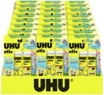 Bâton de colle stic Bob l'éponge, 3 x 21 g, présentoir