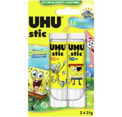 Bâton de colle stic Bob l'éponge, 2 x 21 g, blister