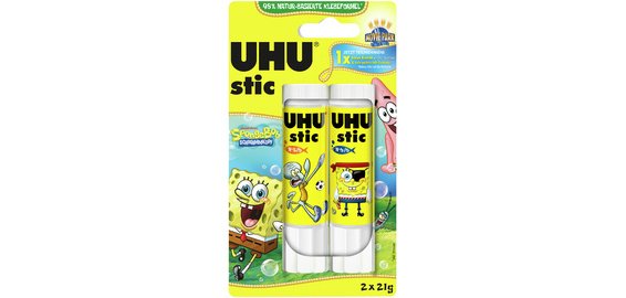 Bâton de colle stic Bob l'éponge, 3 x 21 g, blister