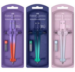 FABER-CASTELL Compas à réglage rapide STREAM Flow Edition