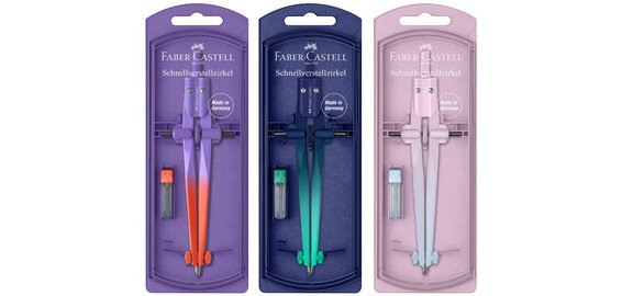 FABER-CASTELL Compas à réglage rapide STREAM Flow Edition