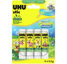 Bâton de colle stic ReNATURE Bob l'éponge, 4 x 8,2 g