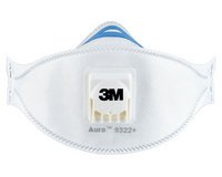 Masque Aura Comfort Cool Flow 9322+, FFP2, lot de 2
