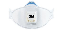 Masque Aura Comfort Cool Flow 9322+, FFP2, lot de 2