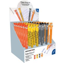 <p>Dierlijke pen Wis het!, display van 36</p>