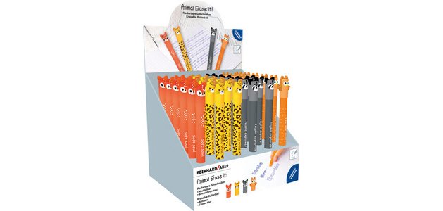 Stylo Animal Erase it!, présentoir de 36