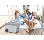 Glacière NOMADE, 52 litres, mobile, curcuma/gris