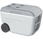 Glacière NOMADE, 52 litres, mobile, curcuma/gris